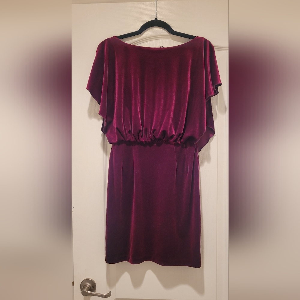 Jessica Simpson Plum Velvet Mini Dress